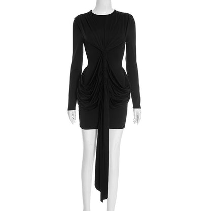 Stylish And Elegant Short Sheath Dress With Long Sleeves