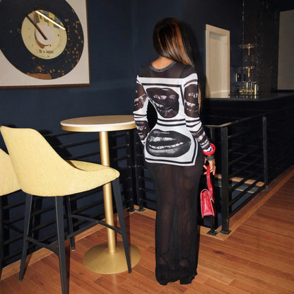 European And American-style Casual Slim-fit Long-sleeve Top