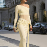 Dress With A Decorative Waist Tie