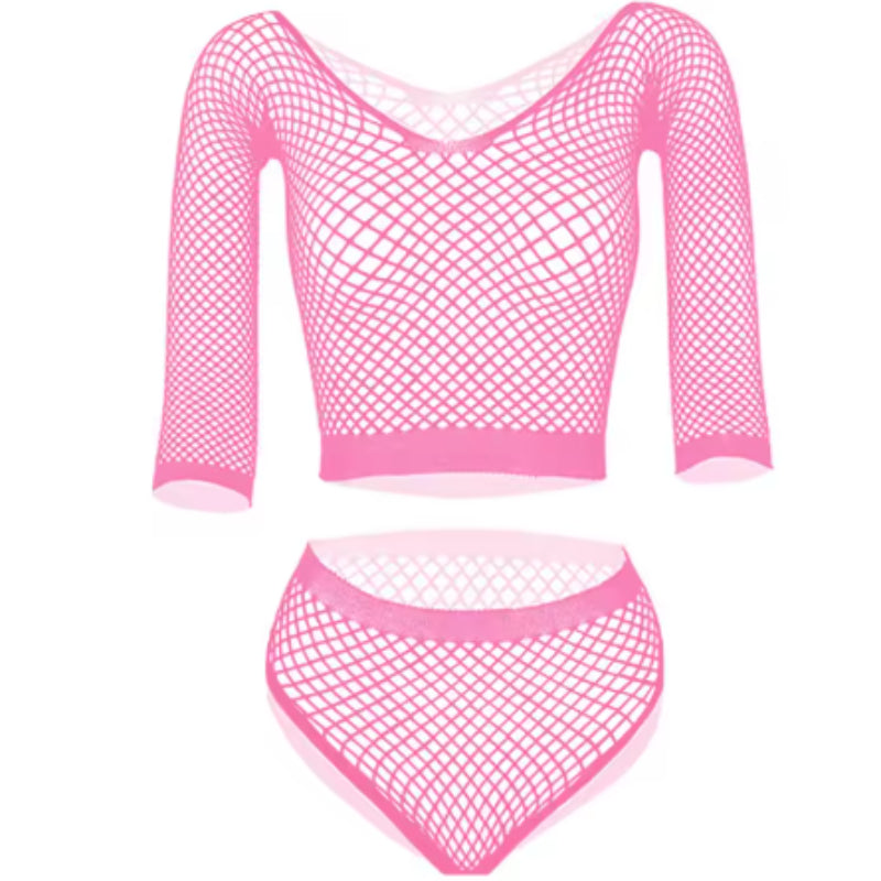 New European And American Style Sexy Underwear Sexy Net Hole Seductive Set