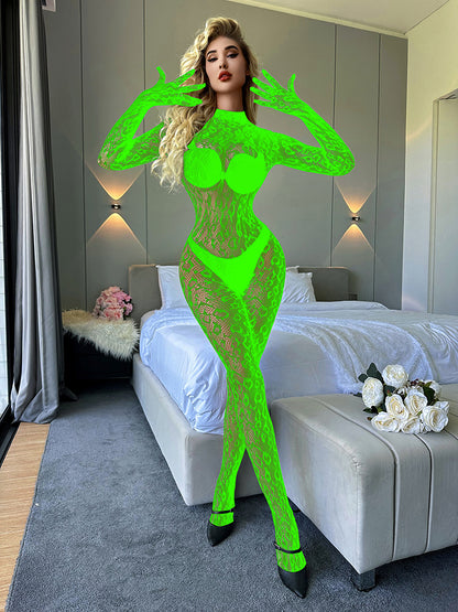Sexy Underwear Long Sleeve One-piece Leggings