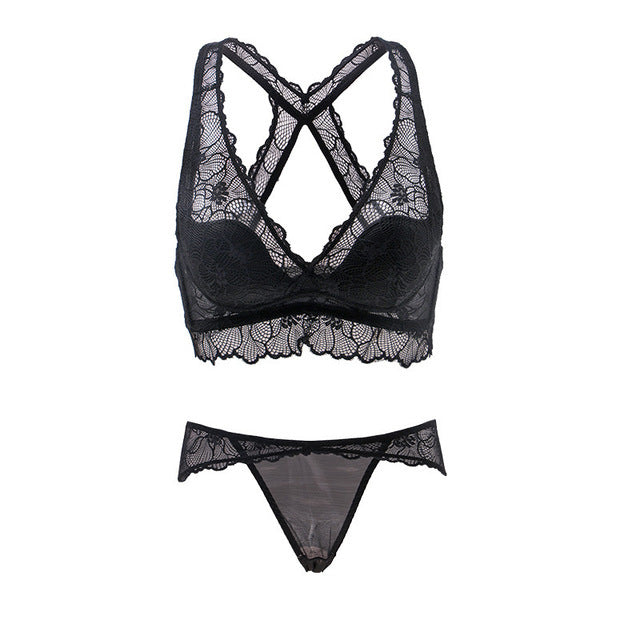 Soft cup beauty back underwear set