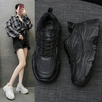 Women's Thick Bottom Breathable White Shoes