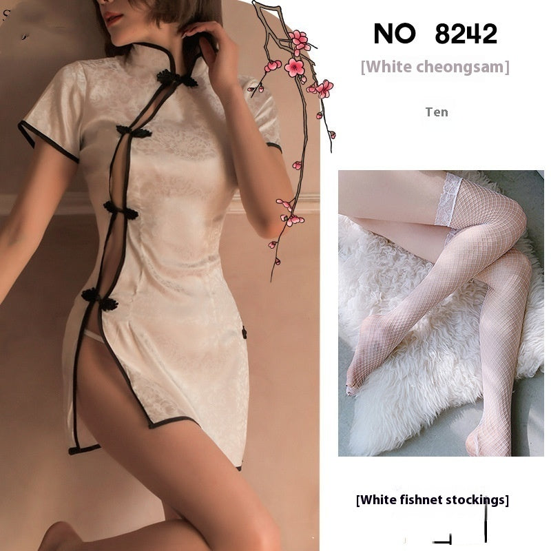Sexy Women's Underwear Cheongsam Uniform Suit