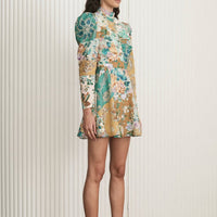 Hand-painted Printed Mini Dress