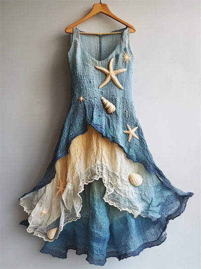 All-match Forest-style Fresh And Minimalist 3D Dress For Commuting And Casual Wear