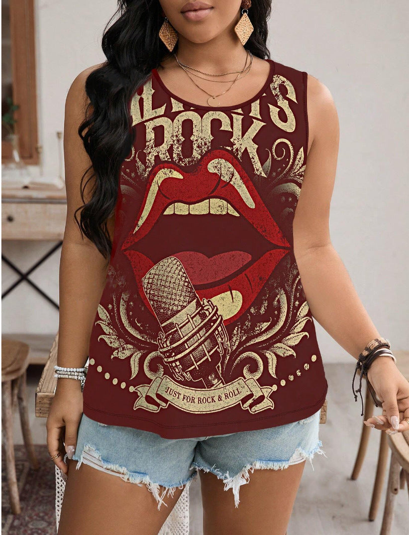 3D Printed Casual Sleeveless Vest