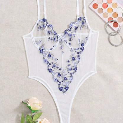Lace Ladies Embroidered Heavy Industry Floral Underwear