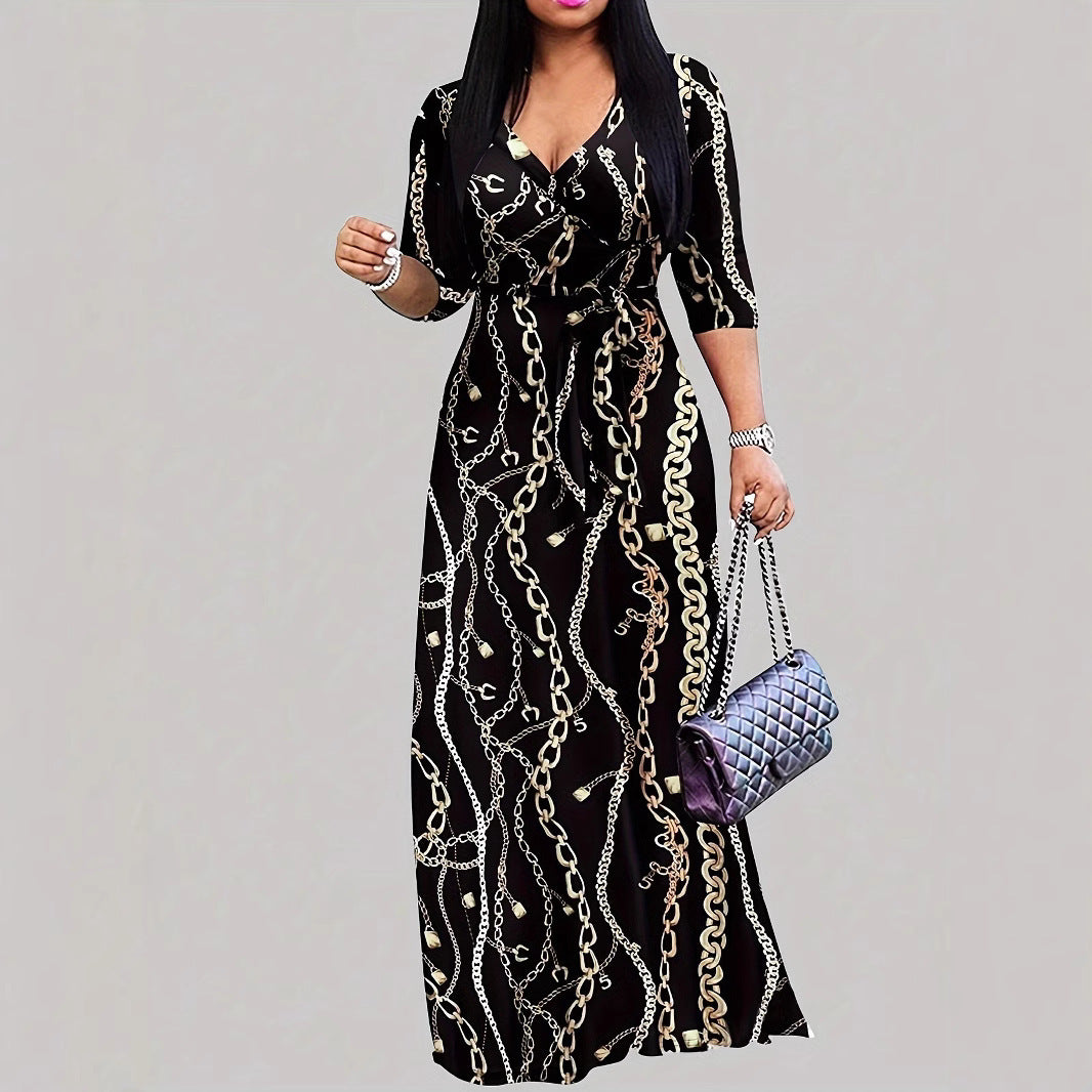 Stylish And Minimalist Lace Up Dress For Women