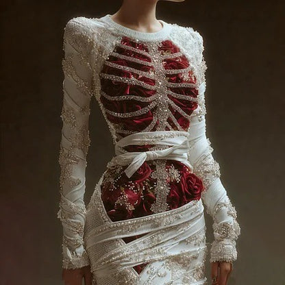 Ladies' 3D Digital Printed Slim Fit Hip Hugging Dress