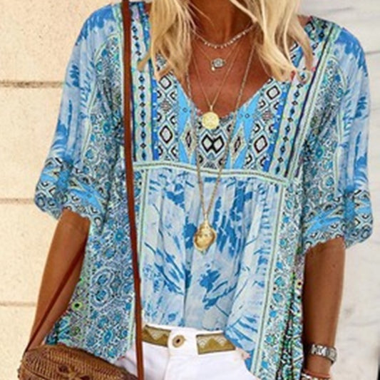 Base Urban Casual Print Pullover T-shirt