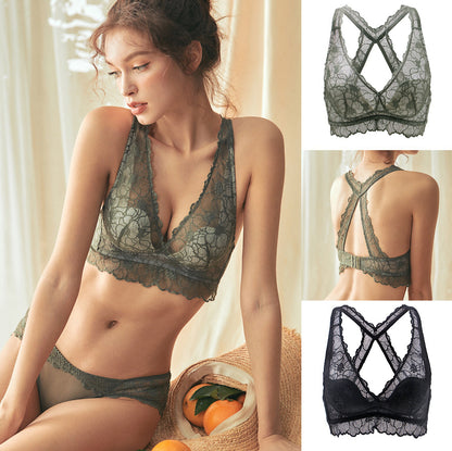 Soft cup beauty back underwear set
