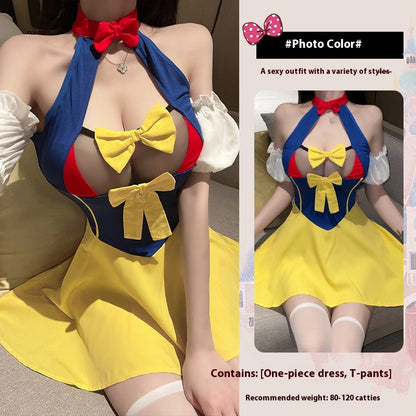 Princess Dress Maid Small Chest See-through Hot Underwear Suit