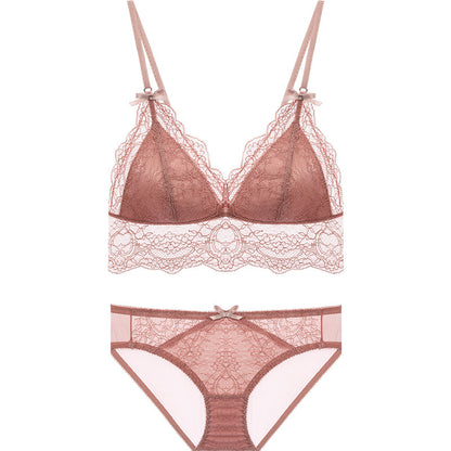 French thin section without steel ring underwear set