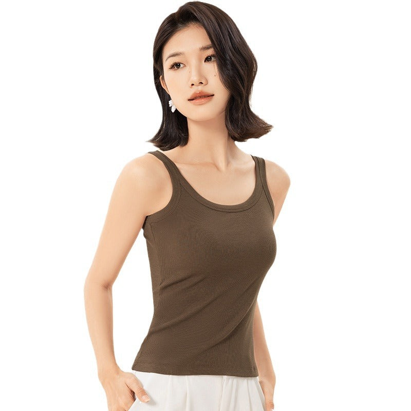 Sports Vest Women's Chest Pad Inner Wear One-piece Underwear
