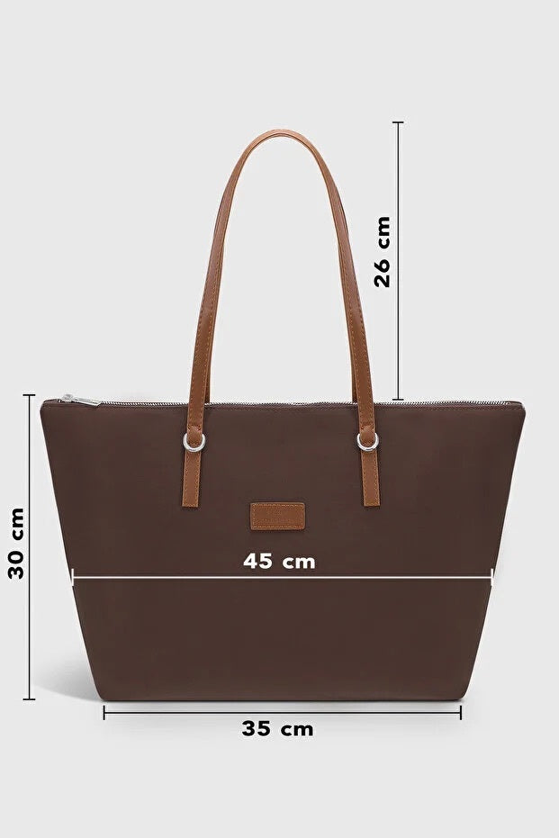 Brown Large Water Resistant Bag For Women