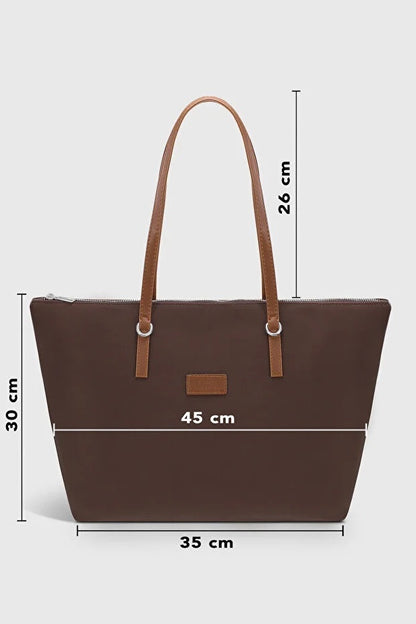 Brown Large Water Resistant Bag For Women