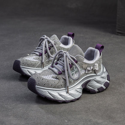 Women's Thick Bottom Height Increasing Air Cushion Mesh All-match Sneaker