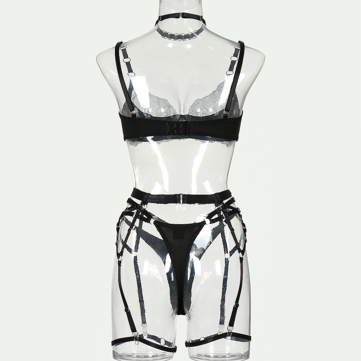 Bra Complex Artworks Embroidery Mesh Splicing Hollow Hot Underwear Four-piece Set Or Five-piece Set