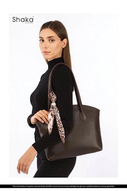 Faux Leather Shoulder Bag