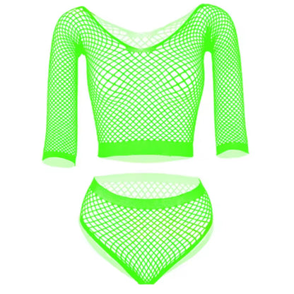 New European And American Style Sexy Underwear Sexy Net Hole Seductive Set