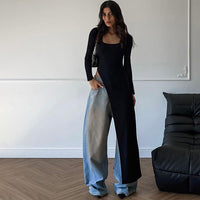 Figure-hugging Sexy Long-sleeve Dress With A Slit