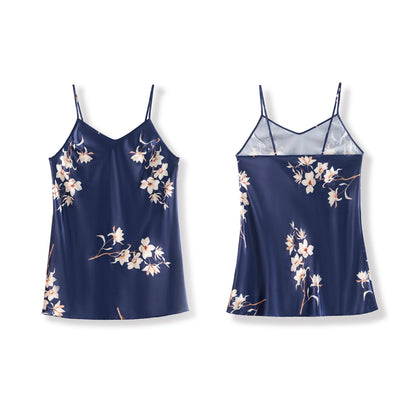 Plus-size Ice Silk Pajamas For Women From Europe And The US