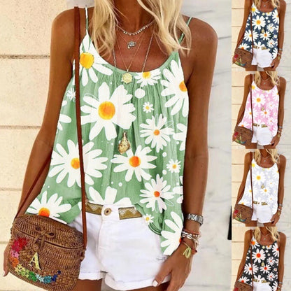 New Sling Print Small T-Shirt Fashion Top