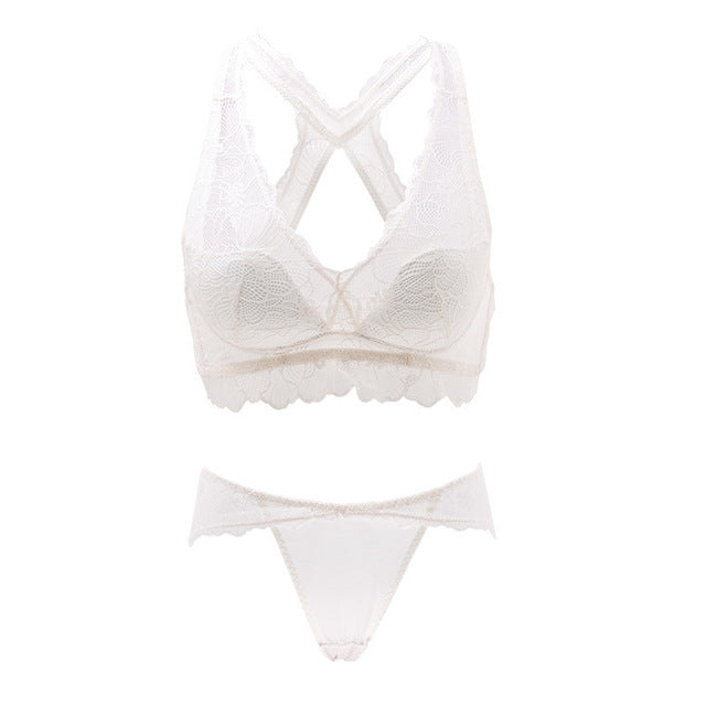 Soft cup beauty back underwear set