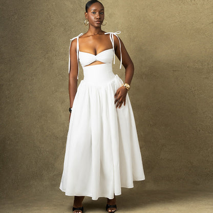 Strapless Off The Shoulder Sleeveless Maxi Dress