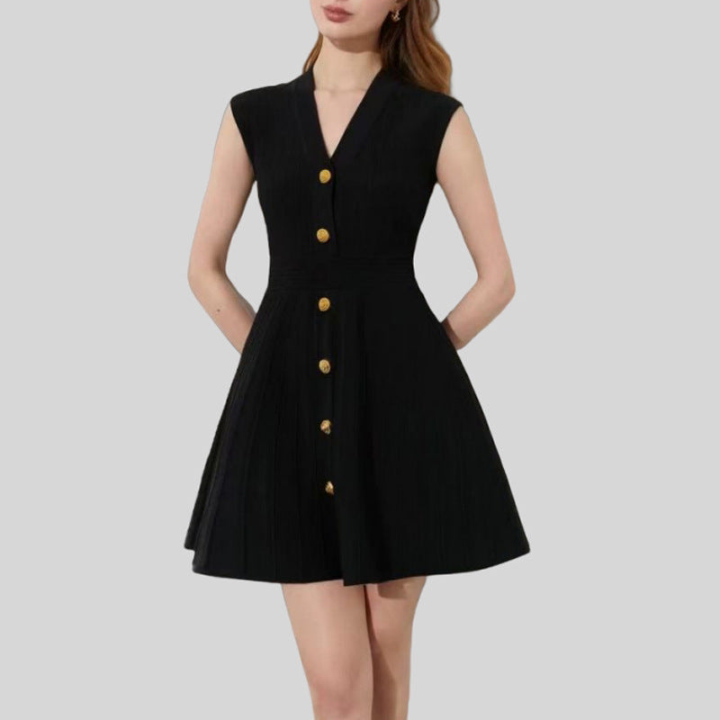 Summer Ribbed Mini Skirt Figure-flattering Bodycon Dress