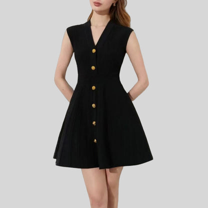 Summer Ribbed Mini Skirt Figure-flattering Bodycon Dress