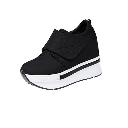 The autumn the new increase in women's shoe lace Korean thick soles muffin bottom student shoes casual shoes color