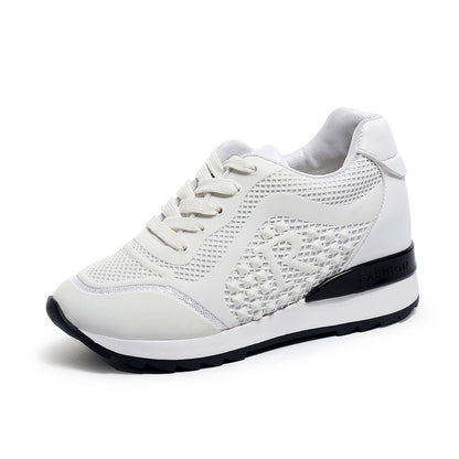 Net red increased casual white shoes