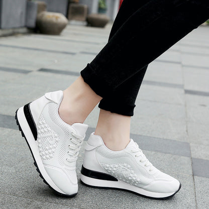 Net red increased casual white shoes