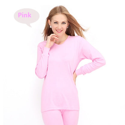 Women's Cotton Thickened Long Johns Top Bottom Thermal Underwear Suit