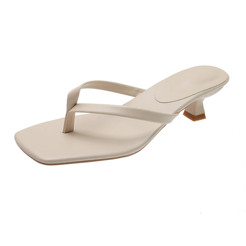 Fashionable Flip-Flops With High Heels