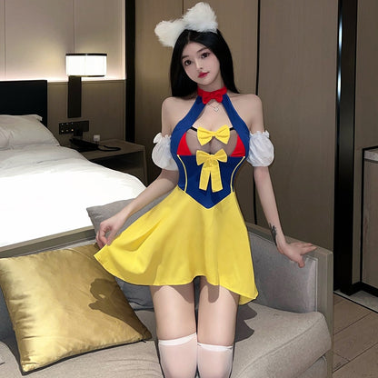 Princess Dress Maid Small Chest See-through Hot Underwear Suit