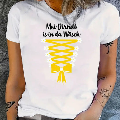 3D Digital Printed Casual Round Neck Short Sleeved Shirt