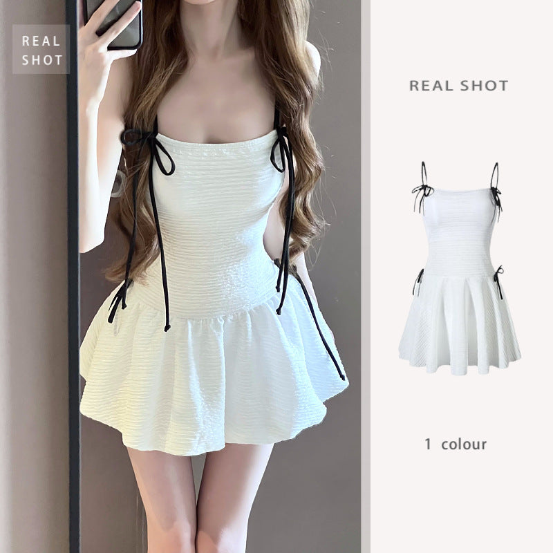 Stylish And Minimalist Halter Style Womens One Piece Swimsuit