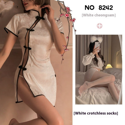 Sexy Women's Underwear Cheongsam Uniform Suit