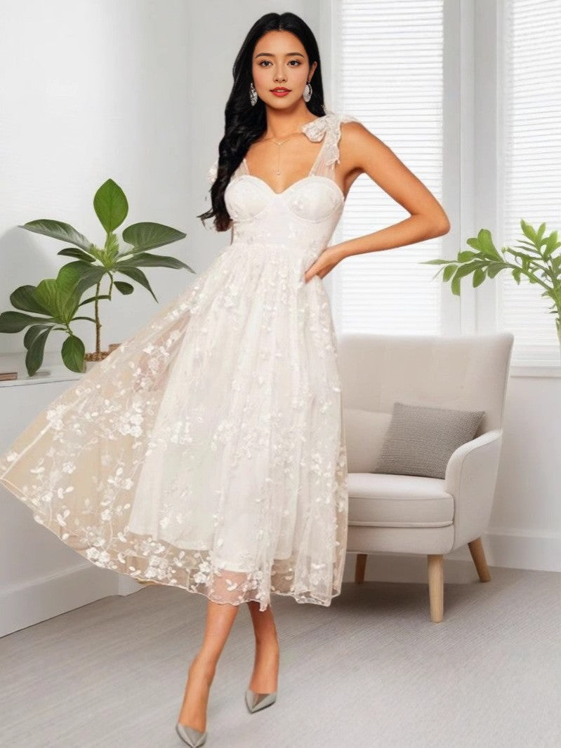 Strapless Evening Gown With A Bow Detail Elegant Dress
