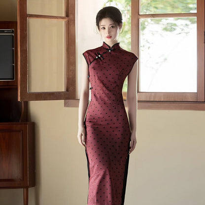 Fashionable Minimalist Chinese Style Design Slim Fit Womens Dress