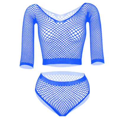 New European And American Style Sexy Underwear Sexy Net Hole Seductive Set