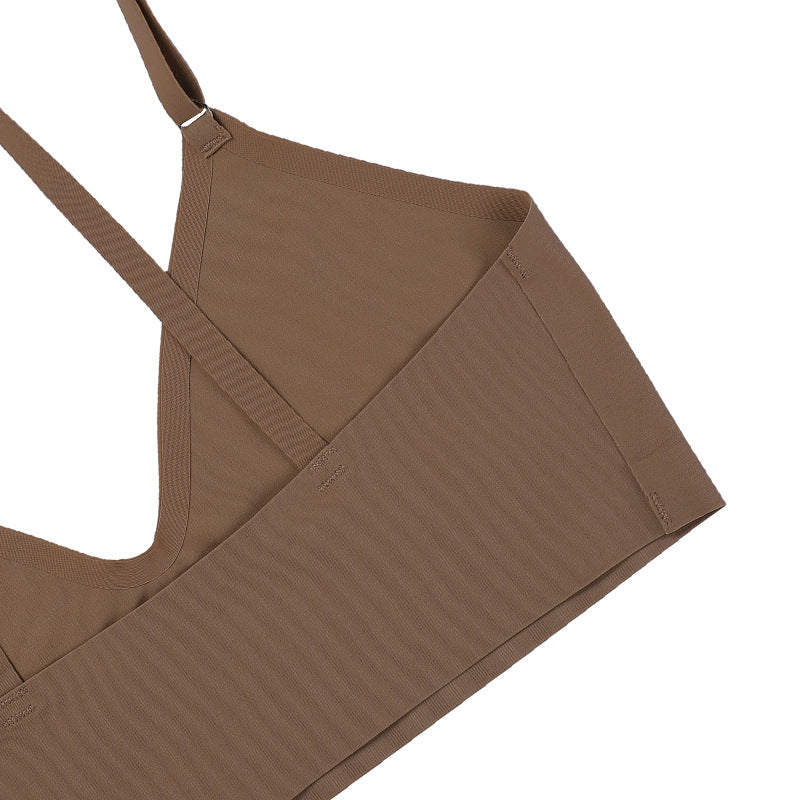 Women's V-neck Breathable Underwear Bra Panties Set