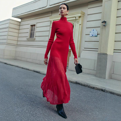 Women's Elegant Slim-fit Knit Dress