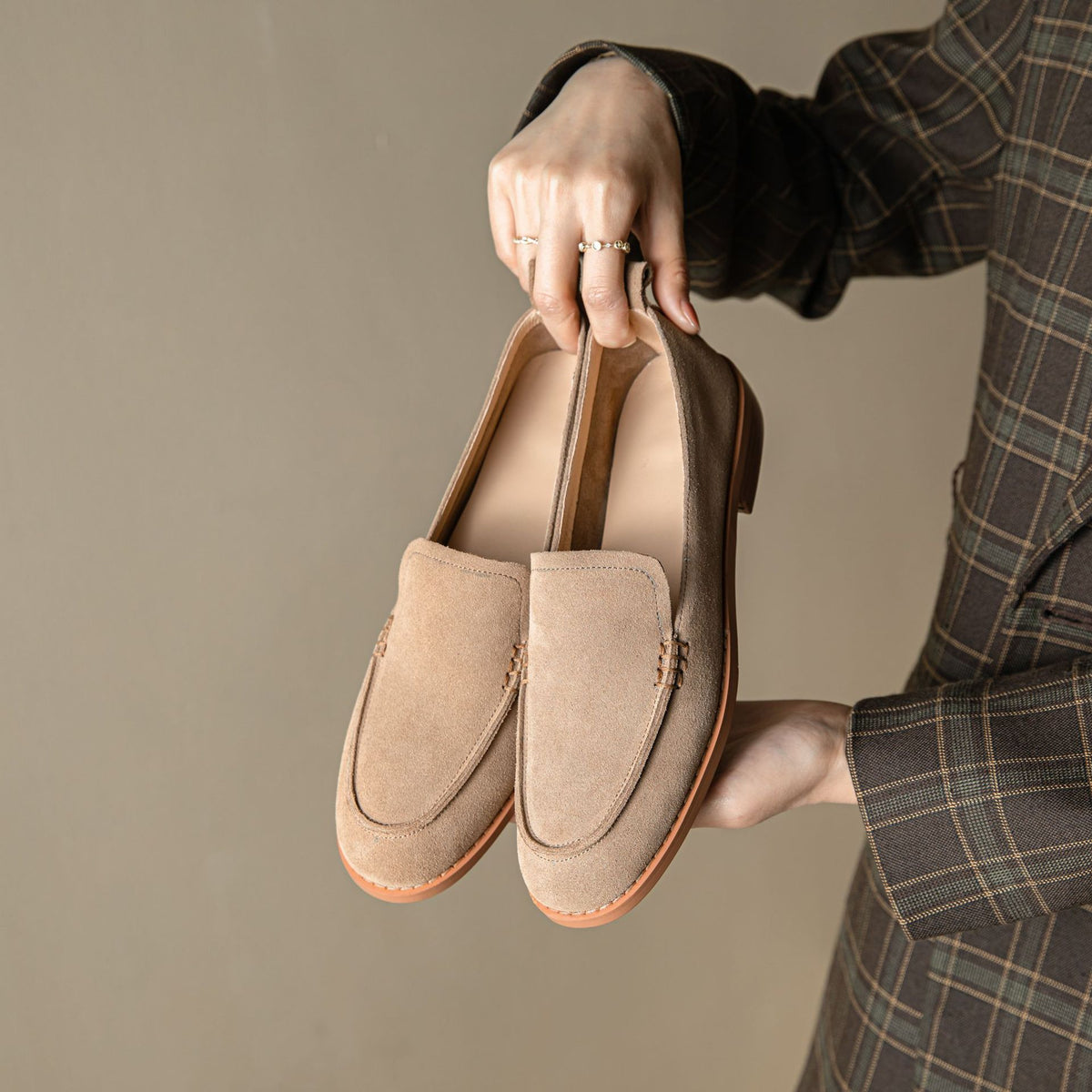 New Autumn Womens Shoes Chunky-heelLowheel Lowop Flats