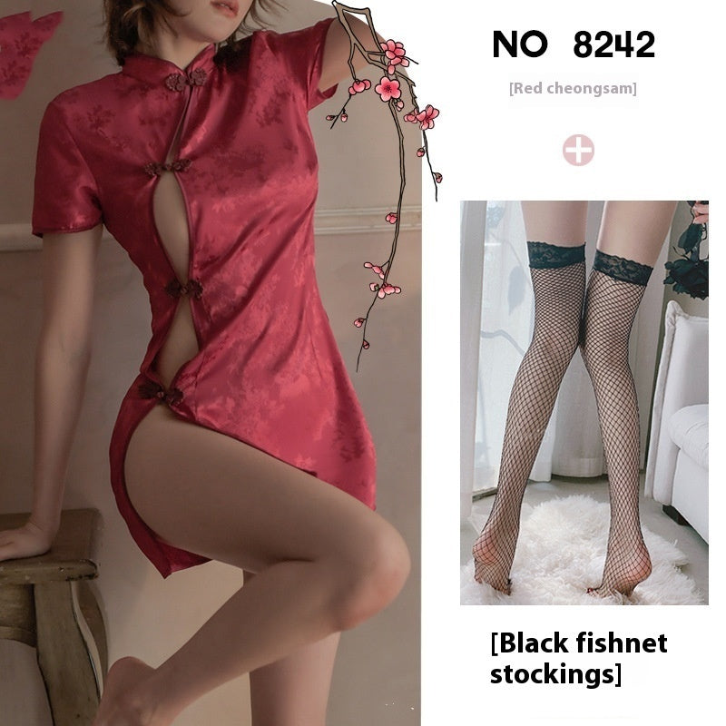 Sexy Women's Underwear Cheongsam Uniform Suit