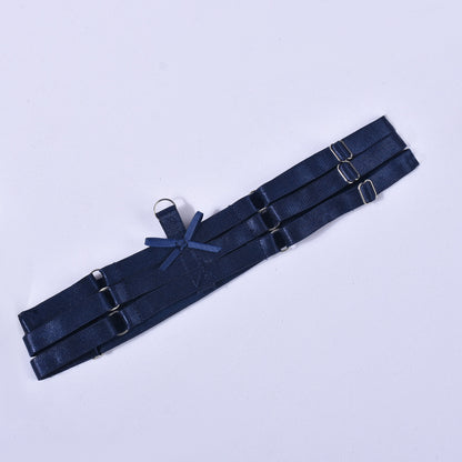 Underwear Push Up Embroidered Contrast Color Three-point Style
