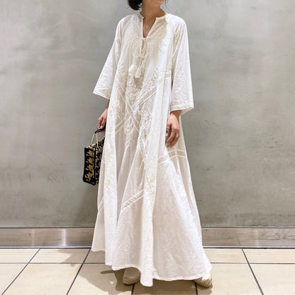 Retro Japanese-style Elegant Loose-fitting Lace-up Dress For A Ladylike Look
